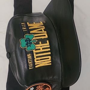 Notre dame fightin Irish vintage leather hat ball cap